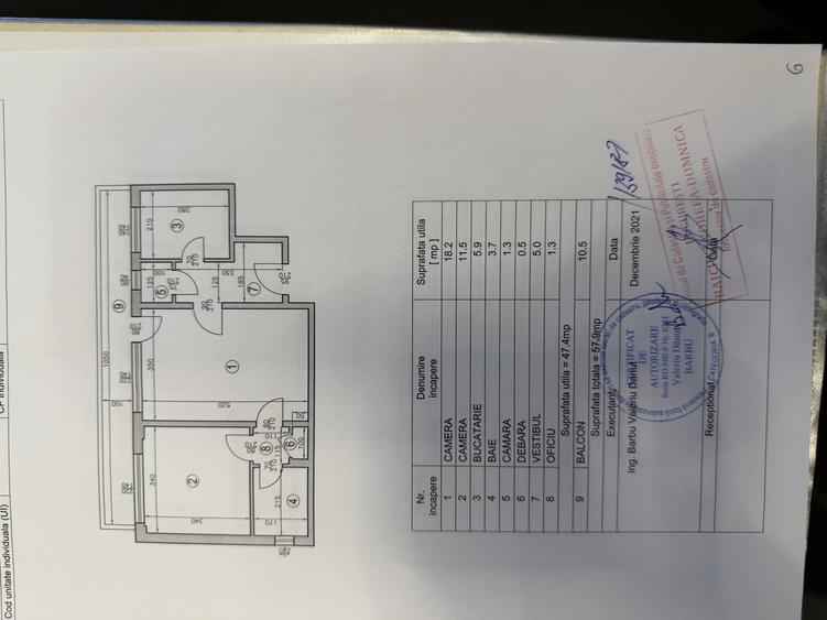 Apartament cu 2 camere semidecomandat în 1 Mai