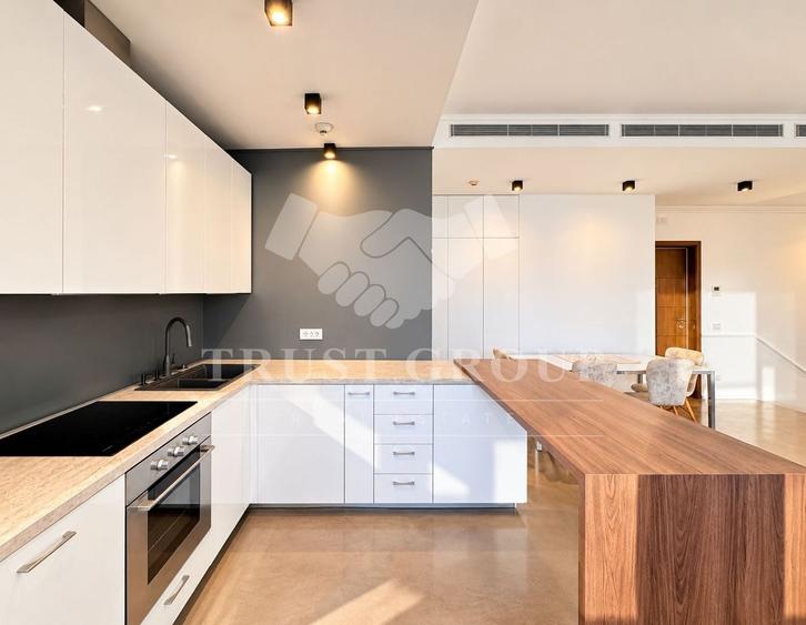 Apartament cu 3 camere, mobilat în Barbu Văcărescu