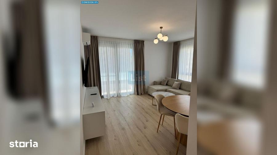 Apartament cu 2 camere semidecomandat, mobilat în Între Lacuri