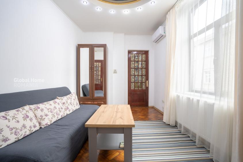 Apartament cu 6 camere circular, mobilat în Cișmigiu