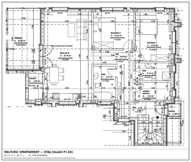Apartament cu 3 camere în Corbeanca