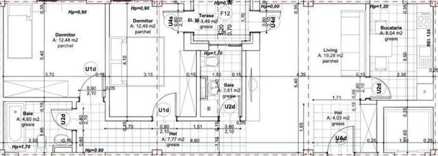 OFERTA-Apartament 3 camere 72 mp- bloc nou zona Lipovei- Loc de parcare inclus - 2