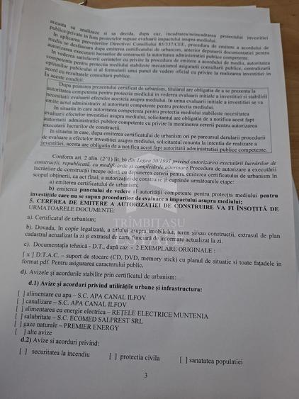 Teren Construcții intravilan de 2500 mp, în Cornetu