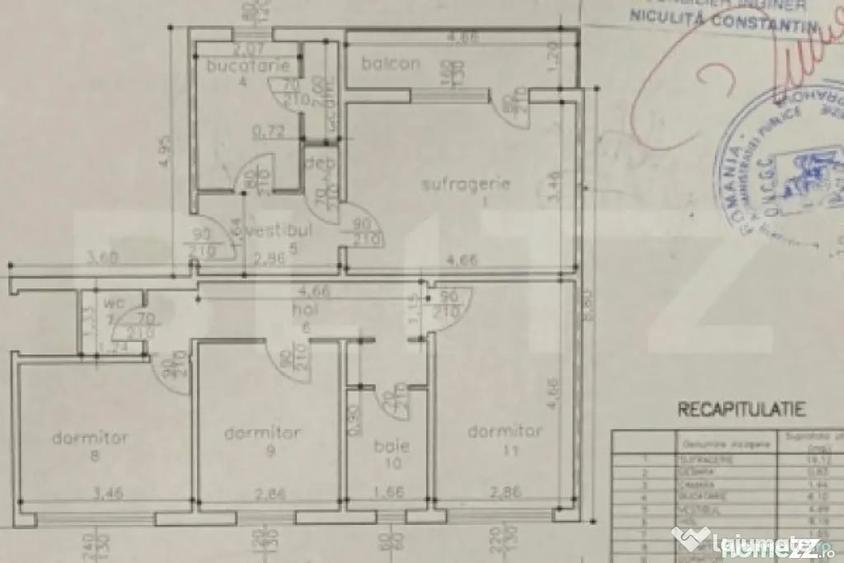 Apartament cu 4 camere decomandat în Vest