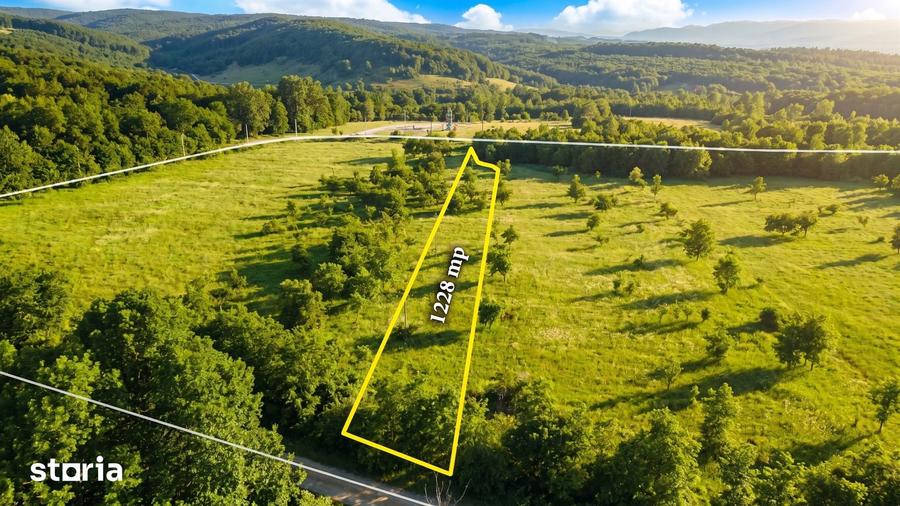 Teren 1228 mp intre paduri - o oaza de lini?te la 20 km de Targovi?te - 2
