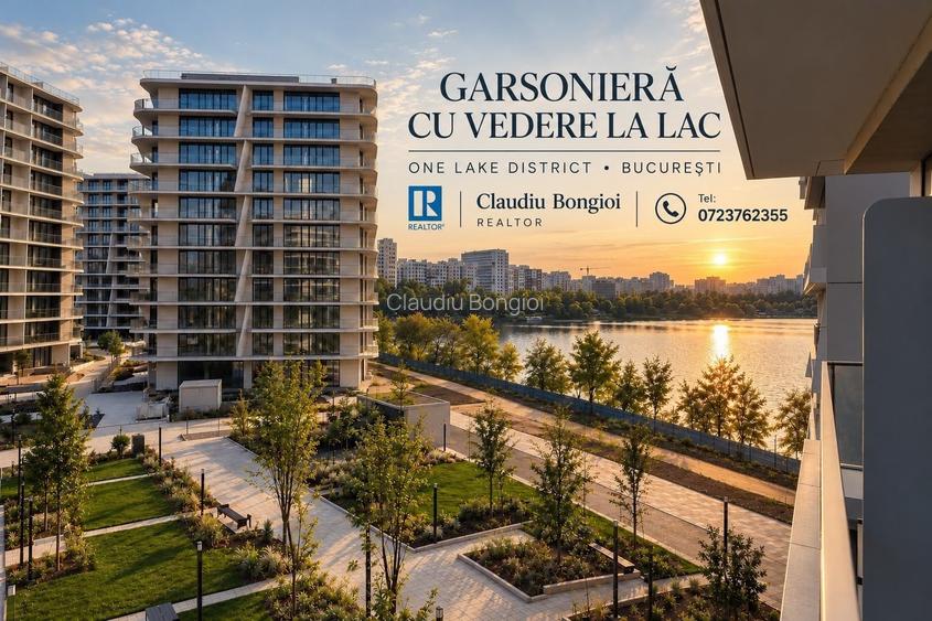 Garsonieră | Vedere la lac în Complexul One Lake District | Parcare