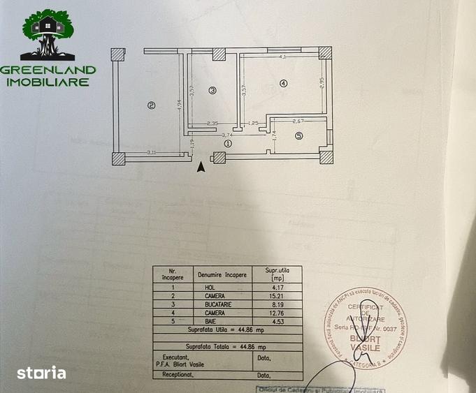 Apartament cu 2 camere decomandat în Podul de Fier