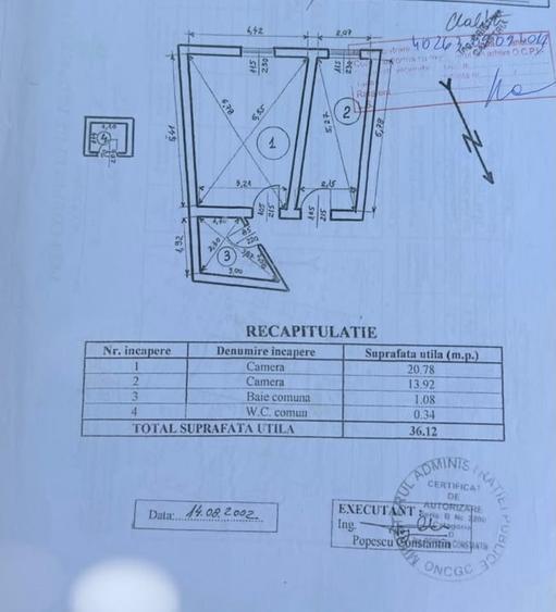 Garsonieră decomandată în Centrul Istoric