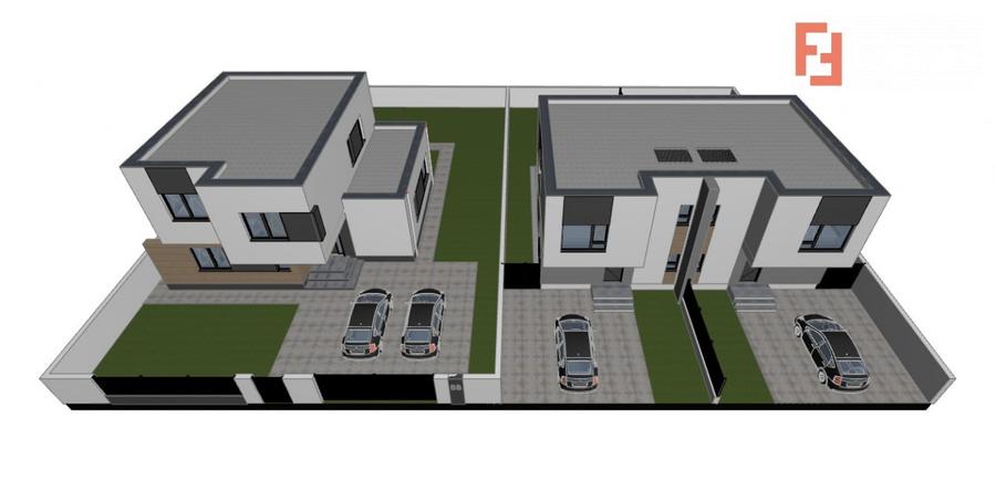 Duplex cu 4 camere cu Canalizare în Giarmata-Vii