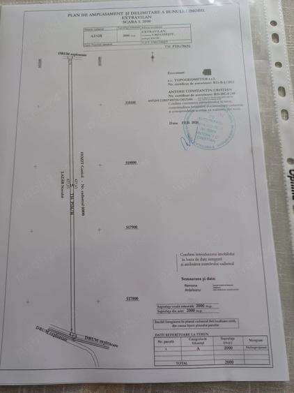 Teren de 65000 mp, în Urechești