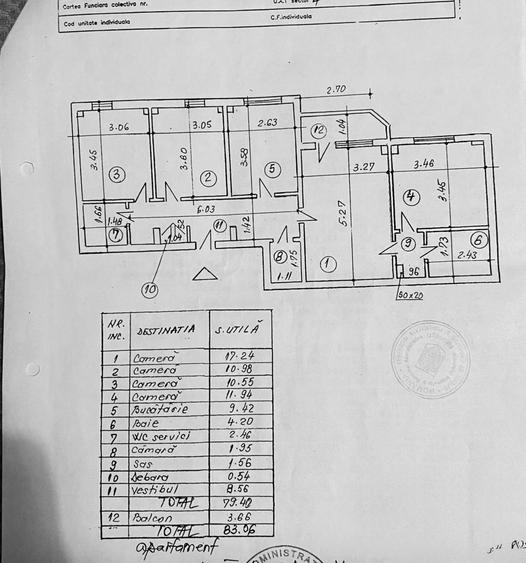 Apartament cu 4 camere în Timpuri Noi