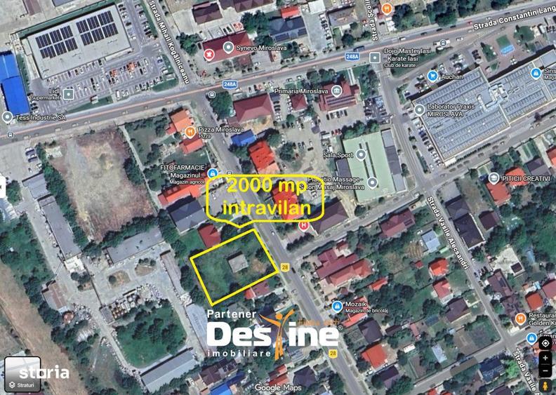 Teren de 2000 mp, în Miroslava