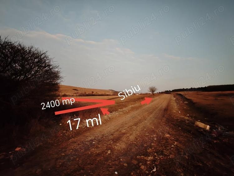 Teren de 2400 mp, în Șura Mică
