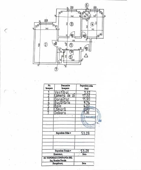 Apartament cu 2 camere decomandat în Tineretului