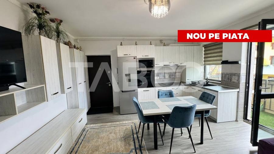 Apartament cu 3 camere semidecomandat, mobilat în Șelimbăr