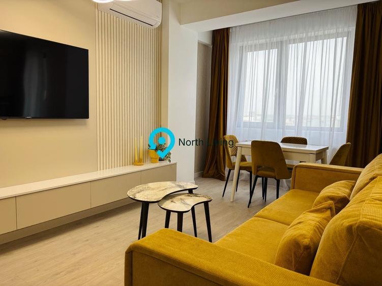 Apartament cu 2 camere, mobilat în Pipera