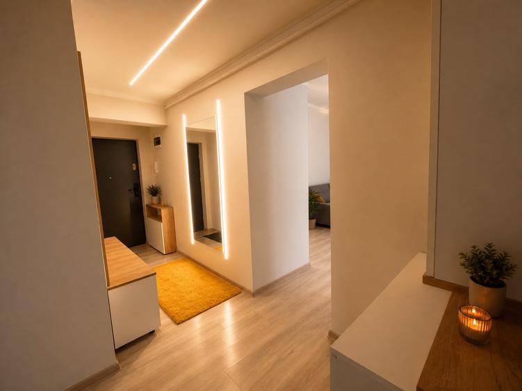 Apartament cu 2 camere semidecomandat, mobilat în Florești