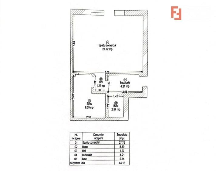 Spațiu comercial, de 44.130001068115 mp, în Iosefin