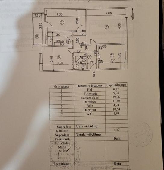 Apartament cu 3 camere decomandat în Central