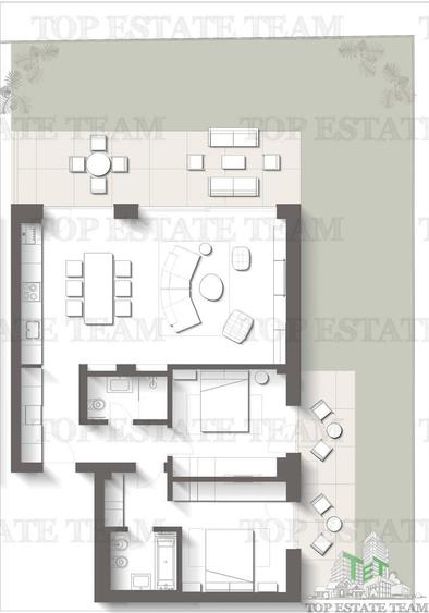 Apartament cu 3 camere în Central