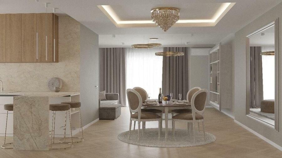 Apartament cu 3 camere decomandat, mobilat în Herăstrău