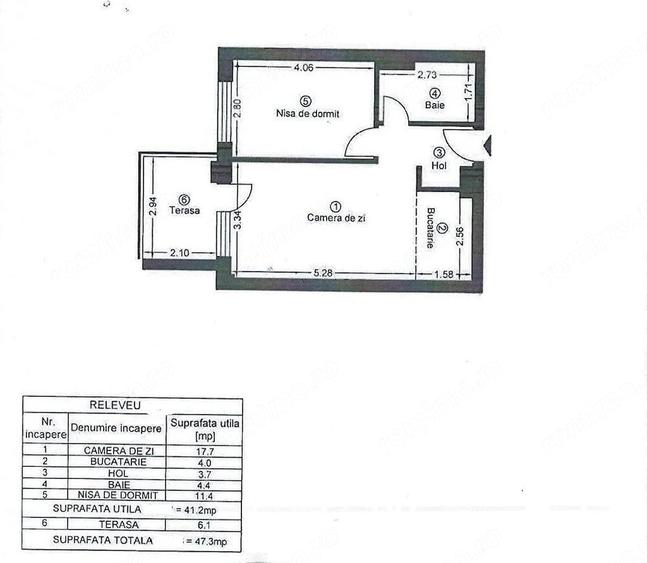 Apartament cu 2 camere decomandat în Lipovei