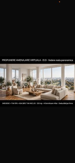 PENTHOUSE UNIC 333 mp , 3 min . Parcul Carol Et.9/9,TVA ius factura