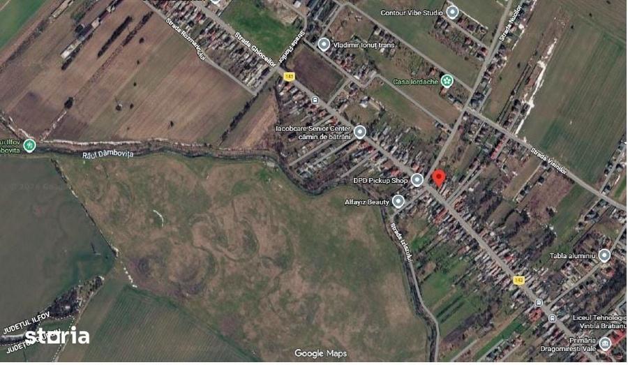 Casă cu 3 camere cu Teren 2615 Mp în Dragomirești-Vale