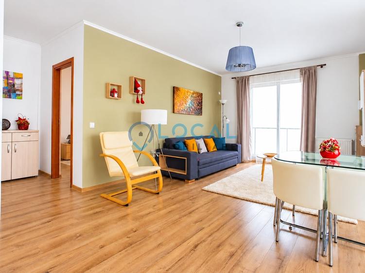 Apartament cu 2 camere semidecomandat, mobilat în Central
