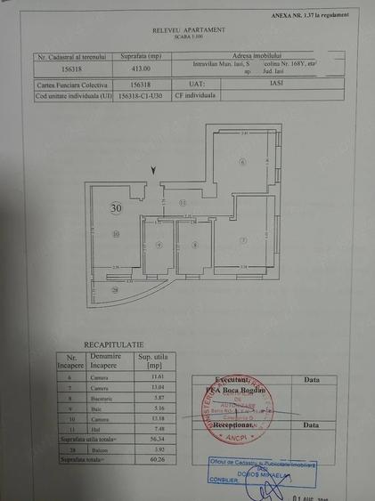 Apartament cu 3 camere decomandat în Cug