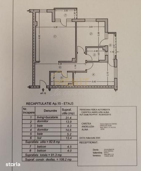 Apartament cu 3 camere decomandat în Blejoi