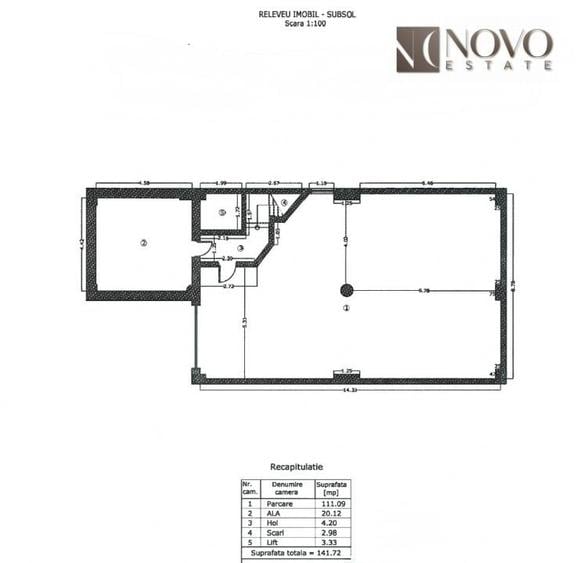 Spațiu comercial, de 944.54 mp, în Gara de Nord