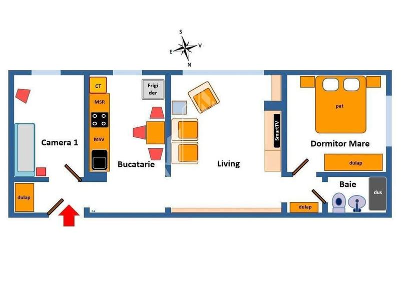 Apartament cu 3 camere semidecomandat în Gheorghe Lazăr