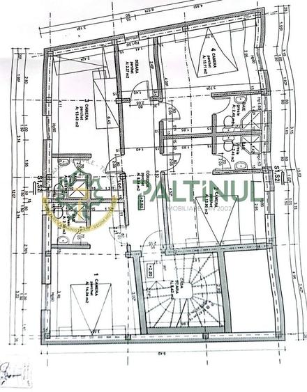 Casă individuală cu 3 camere cu Canalizare în Central