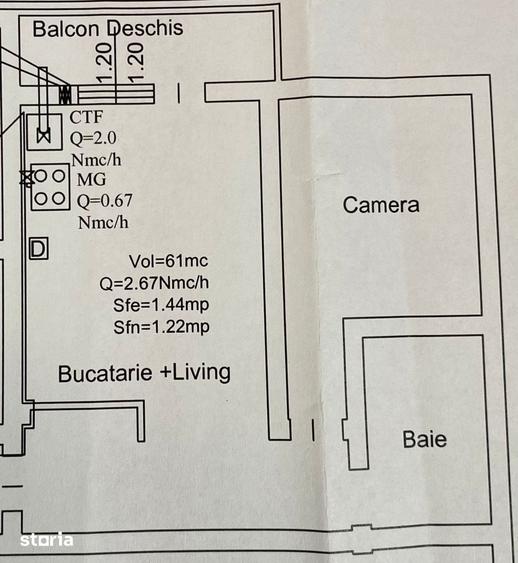 Apartament cu 3 camere semidecomandat în Lazaret