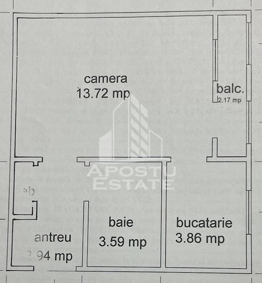 Garsonieră nedecomandată în Lipovei