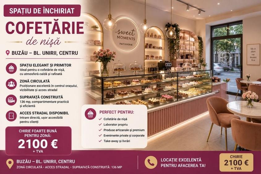Spațiu comercial, de 109 mp, în Central