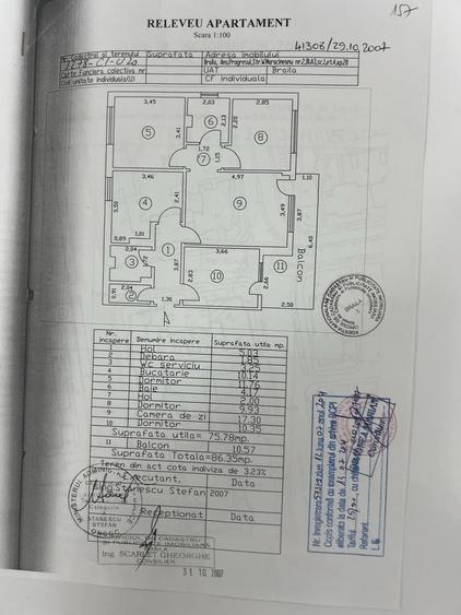 Apartament cu 4 camere decomandat în Central