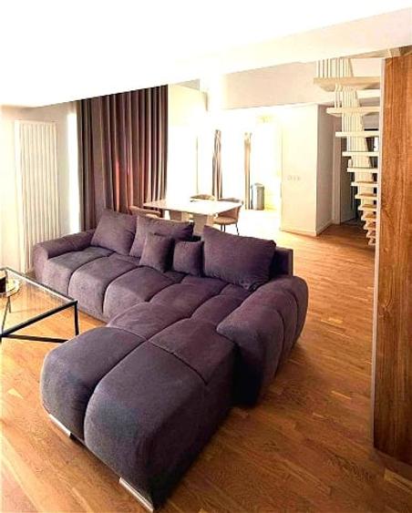 Penthouse cu 3 camere semidecomandat, mobilat în Floreasca