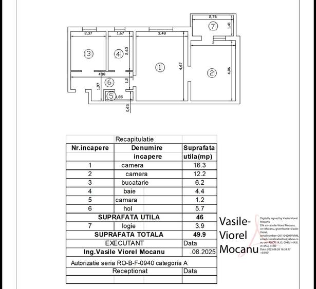 Apartament 2 camere renovat total Tudor Vladimirescu id .oferta.161095 - 2