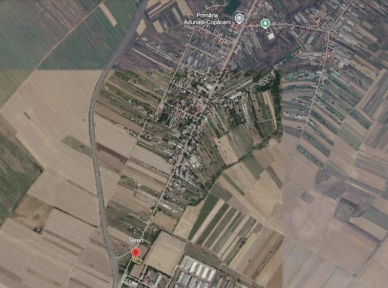 Teren de 1000 mp, în Adunații-Copăceni