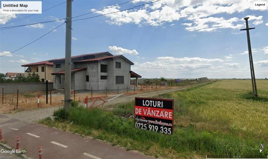Teren Construcții intravilan de 417 mp, în Exterior Nord