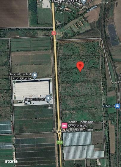 Teren de 550000 mp, în Calea București