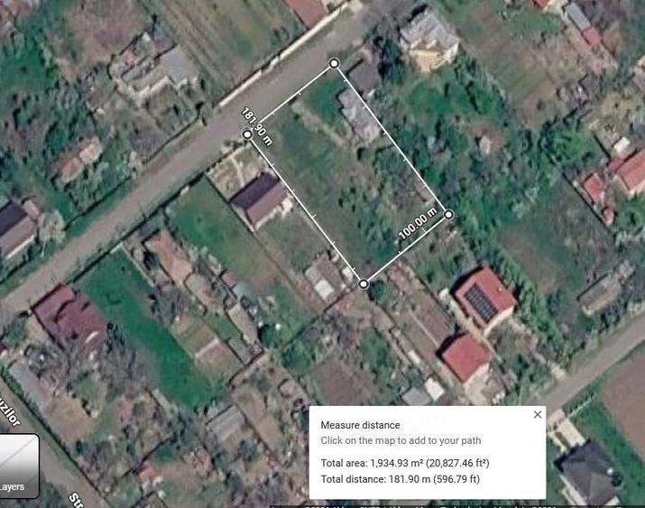 Teren de 1930 mp, în Cojești