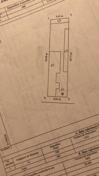 Teren Construcții intravilan de 388 mp, în Trocadero