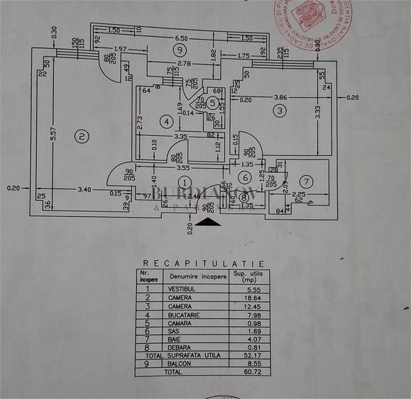 Apartament cu 2 camere în Ștefan cel Mare