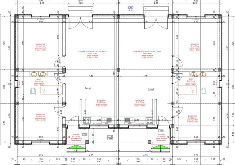 Duplex cu 3 camere cu Canalizare în Moșnița Nouă