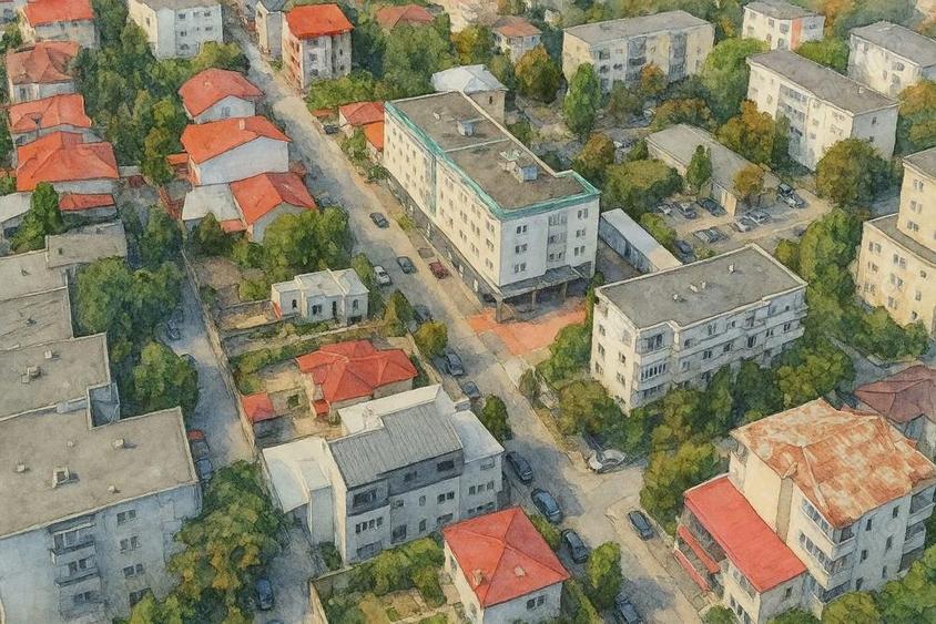 Spațiu comercial, de 4,000 mp, în Barbu Văcărescu