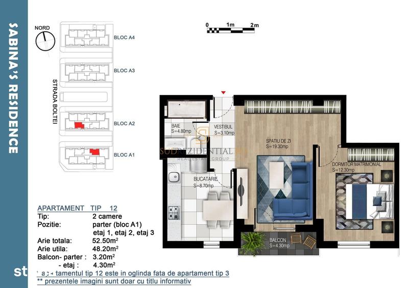 Apartament nou, finisat premium cu 2 camere - zona Bd Brancoveanu - 1