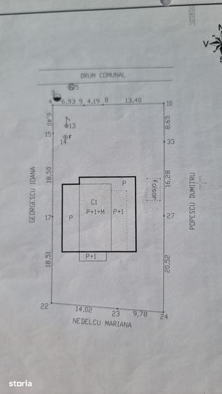 Casă cu 7 camere cu Teren 5000 Mp în Căteasca